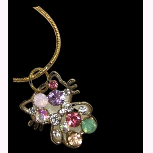 Crystal Hello Kitty Necklace - Picture 3 of 10